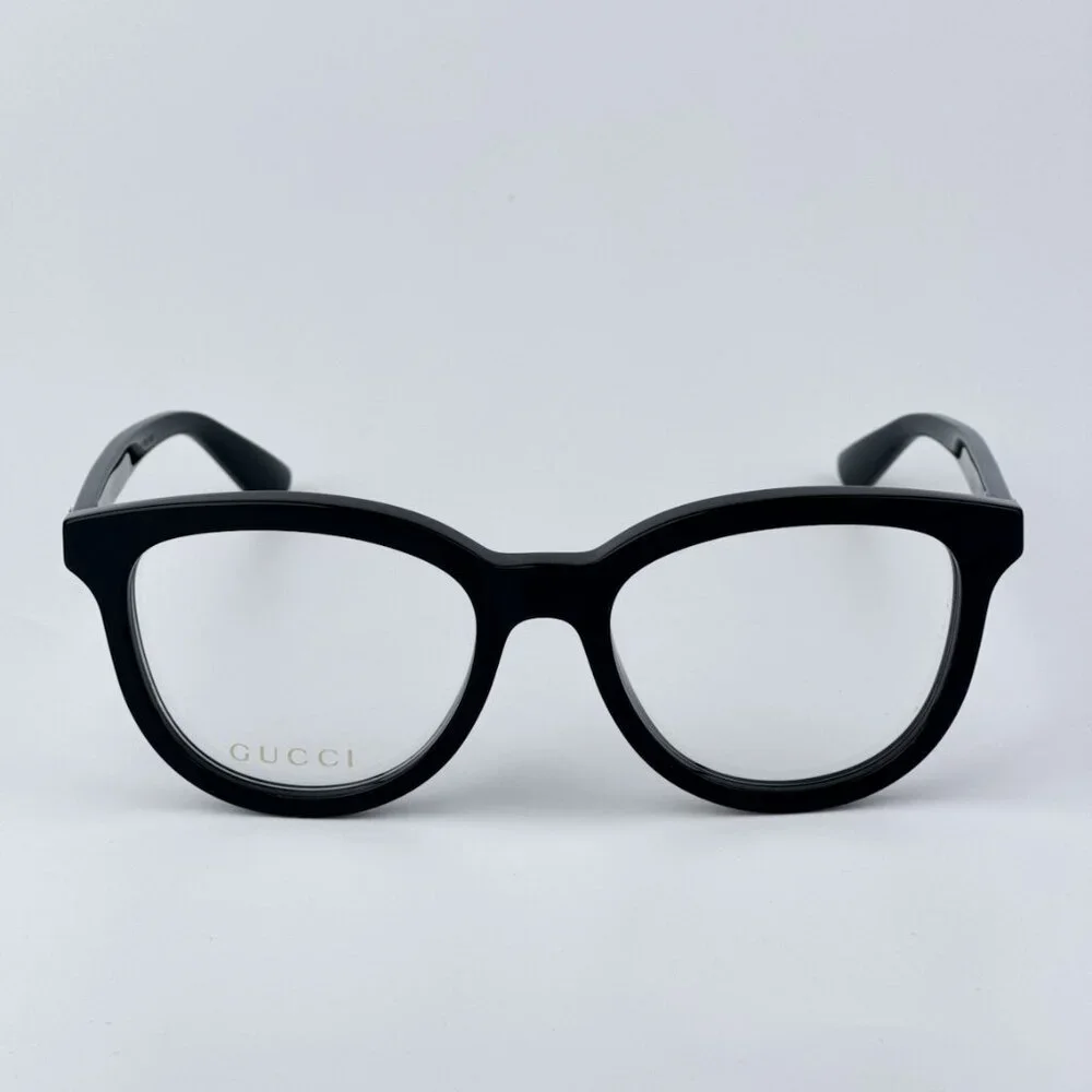 Gucci Women Black Oval BRAND NEW Eyeglasses GG1687O 001